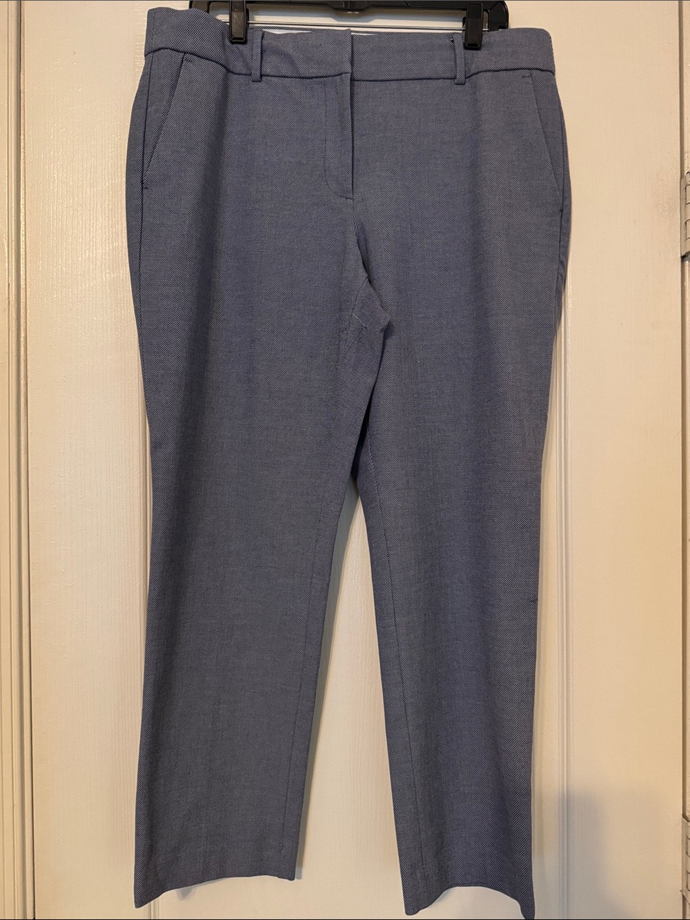 LOFT Navy and Cream Lined Julie Dress Pants